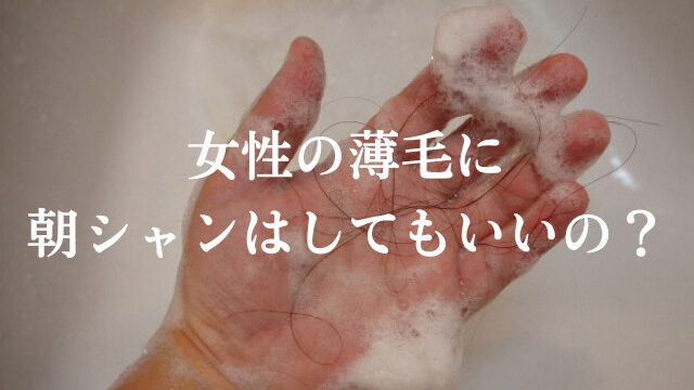 女性 薄毛 朝シャン